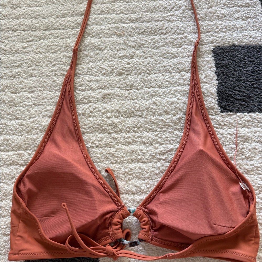 aerie Rust Orange Triangle Bikini Top - Picture 4 of 6